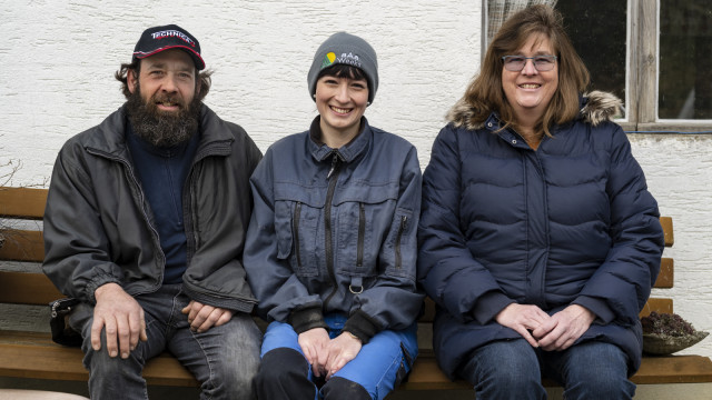 Der Kehrhof ist ein Familienunternehmen: Martin, Carolin und Regina Hort
